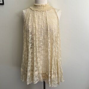 Free People lace turtleneck tunic